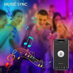 WiFi Розумні лампочки LED B22 Bayonet Music Sync RGBCW Зміна кольору Темна тепла/прохолодна лампочка, сумісна з ярликами Google - мініатюра 3