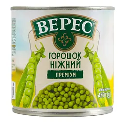 Горошок Верес Преміум ніжний зелений 420 г - мініатюра 5