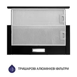 Витяжка телескопічна Minola HTL 614 BL LED - мініатюра 3