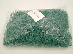 Банківські гумки, Plast, №25, зелені, 1,2 мм, діаметр 25 мм, 1 кг, для пакування та в'язання зелені
