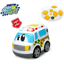 Машинка на радіокеруванні Kiddy Go Швидка зі світлом та звуком, ABS-пластик, для дітей від 18 міс.