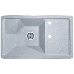 Мийка кухонна Valetti 58C гранітна 785х465 мм сіра - мініатюра 3
