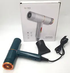 Розумний компактний фен з іонізацією Dry Hair Efficiently UKC MA03-56 зелений - мініатюра 2