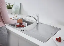 Кухонна мийка Grohe 1000 x 500 мм з ексцентриком, 1 чаша, матова 31563SD1, Нержавіюча сталь - мініатюра 5
