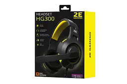 Ігрові навушники 2E GAMING HG300 Black, mini-jack/dual 3,5 мм, LED, 2 м - мініатюра 3