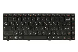 Клавiатура для ноутбука IBM/LENOVO IdeaPad G470 чорний, чорний фрейм (KB311897)