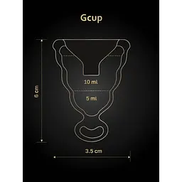 Менструальна чаша gcup gvibe, s, чорна, 6 х 3,5 см - мініатюра 9
