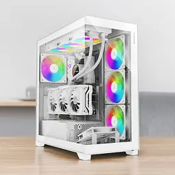 Корпус Xilence XILENT GLEAM ARGB X818.W.ARGB, без Блок живлення ATX БІЛИЙ - мініатюра 10