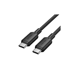 Дата кабель USB-C to USB-C 1.0m 3A black Vention (TRCBF)