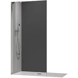 Душова перегородка Koer SR SP02-100x200-TR-01 Walk-In прозоре скло Easy Clean 8 мм, хром KR5395, прозоре, хром