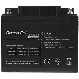 Акумуляторна батарея Green Cell VRLA AGM 12V 40Ah (AGM22) - мініатюра 4