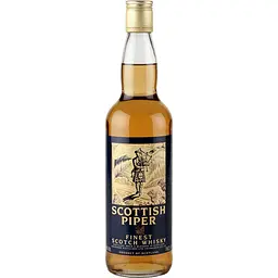 Віскі Scottish Piper Finest витримка 3 роки 40% 1 л
