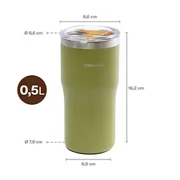 Термокружка Fiskars On-the-go 0.5 л кропива (1078763) - мініатюра 6