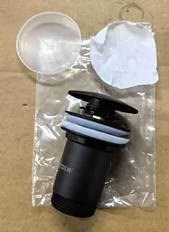 Донний клапан для раковини Koer PW-08-05 без переливу автоматичний Click-Clack 1 1/4″ Чорний KR5789 - мініатюра 6