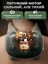 Технологічний бездротовий роликовий масажер для шиї та плечей 2в1 з підігрівом, з імітацією ручного масажу та терапією для всього - мініатюра 7