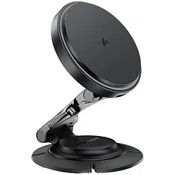 Автотримач з Бездротовий зарядний пристрій Acefast D65 Magnetic Wireless Charging 15W Black - мініатюра 2