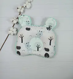 Плед для немовлят із знімним утеплювачем та подушка a.l.babybox Олені у лісі М'ятний - мініатюра 3