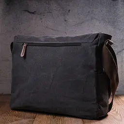 Чоловіча сумка для ноутбука з текстильним клапаном 36х33х10 см Vintage 36х33х10 см sum0021431 - мініатюра 8