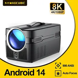 Мультимедійний смарт-проектор з автофокусом Magcubic HY450C Android 14, chip H726, 8K24fps, 2GB/16GB із голосовим керуванням домашній кінотеатр Black (19396) - мініатюра 4