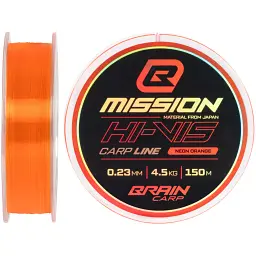 Волосінь Brain Mission Carp Line (Neon Orange) 150m 0.23mm 4.5kg