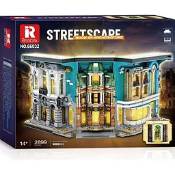 Конструктор Reobrix Вулична Архітектура 3D книга на полицю (66032) [160362] - мініатюра 3
