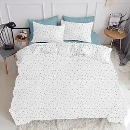 Комплект постільної білизни Cosas євро з простирадлом на резинці GREY STARS CS3 200 x 220 см (StarGrey_El-Sky_200) - мініатюра 4