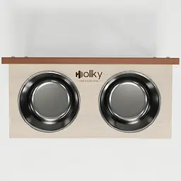 Hollky Flex L — регульовані миски на підставці для великих собак (2 × 1.8 л) - мініатюра 6