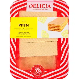 Вафлі Delicia Ритм зі смаком лимона 280 г