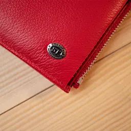 Яскравий жіночий гаманець-клатч ST Leather 19374 червоний - мініатюра 9