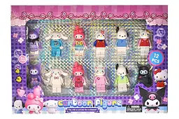 Набір ігрових фігурок персонажі Sanrio Куромі Hello Kitty та My Melody Cartoon Figure 22658-15