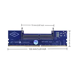 Конвертор Dynamode DDR4 Laptop SO-DIMM to Desktop DIMM RAM Memory (DM-DDR4-DIMM-Converter) - мініатюра 4
