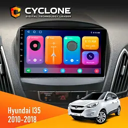 Штатна магнітола Hyundai ix35 2010-2018 Cyclone C10-001 2x32 CPL Cyclone (НФ-00002254) - мініатюра 2