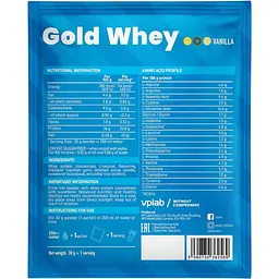Протеїн VPLab Gold Whey Ваніль 30 г - мініатюра 2