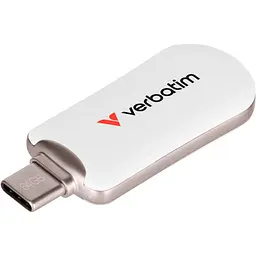 Флеш-накопичувач Verbatim Plectra USB-C White 64 GB USB 3.2 Gen 1 (30228)