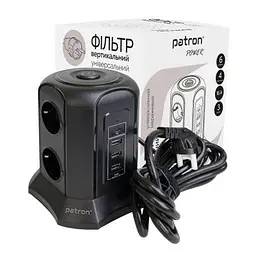 Мережевий фільтр живлення Patron SP-1663-USBT (EXT-PN-SP-1663-USBT) - мініатюра 2