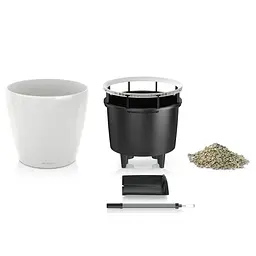 Вазон Lechuza Classico Premium LS, 40 л, білий (16100) - мініатюра 2