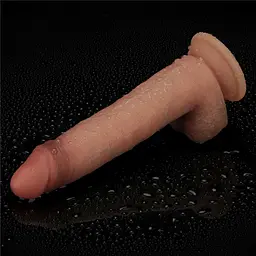 Фалоімітатор - Sliding Skin Pro Dual Layer Silicone Dong 8.5" Flesh #2 - мініатюра 2