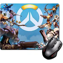Ігрова поверхня Nextprint Лого Овервотч Logo Overwatch 220 х 180 мм (2555)
