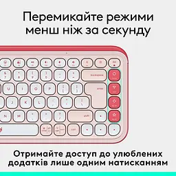 Клавіатура Logitech Pop Icon Keys Rose (920-013073) - мініатюра 5