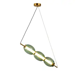Світильник підвісний LED Levistella 800P3171 (110*450) GR, 9W, бронзовий, скло, сучасний стиль для дому - мініатюра 2
