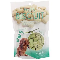 Ласощі для собак DoggyMan Biscuit Melon бісквіт диня фруктове печиво 0.22кг