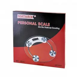 Ваги підлогові електронні Matarix MX-451A скляні круглі прозорі до 180 кг - мініатюра 2
