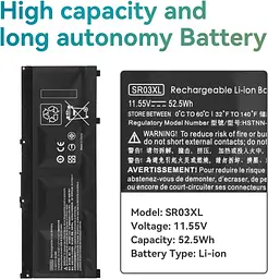 Акумулятор для ноутбука K KYUER SR03XL - мініатюра 4