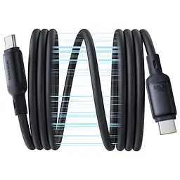 Дата кабель Baseus PicoGo Type-C to Type-C 240W (2m) (E04233) Cosmic Black - мініатюра 3