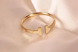 Каблучка Tiffany з жовтого золота 17 K-0031 - мініатюра 4