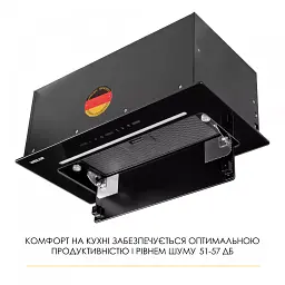 Витяжка повновбудована WEILOR LUMINA WBG 66 BLACK - мініатюра 8