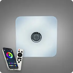 Люстра світлодіодна 517 Dlight RGB з пультом і колонкою 80Вт Білий (02149) - мініатюра 8