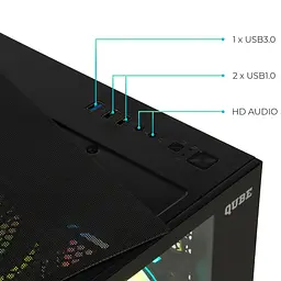Корпус QUBE REEF ARGB Black (REEF_GBNU3) - мініатюра 3