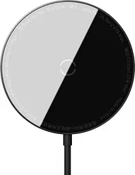 Бездротовий зарядний пристрій Baseus Simple Mini Magnetic Wireless Charger Black (WXJK-F01) [57329] - мініатюра 1