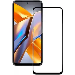 Захисне скло BeCover для Poco M5s Black (709252) - мініатюра 4